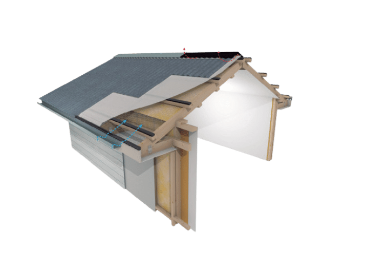 Roof structure diagram used for an accurate roofing estimate.